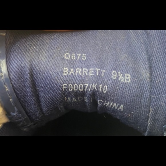 COACH Barrett Navy/Gold Metallic Poppy Signature Sneakers..Size:9.5 - Picture 9 of 11